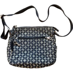 Fossil Vintage Marlow Signature Crossbody Messenger Bag - Canvas/Graphic Print